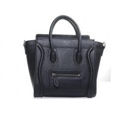 Celine Luggage Mini Tote z kůže, černá