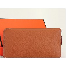 Hermes Zip Wallet Original Epsom Calfskin Camel
