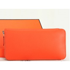 Hermes Zip Wallet Original Epsom Calfskin Orange