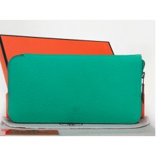 Hermes Zip Wallet Original Leather Meloun Green