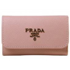 Prada Saffiano 6 klíčenka růžová