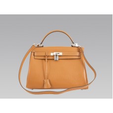 Hermes Kelly 32cm Togo kožená kabelka Clemence Gold