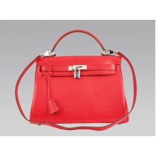 Hermes Kelly 32cm Togo kůže Clemence Rouge Vif