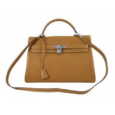 Hermes Kelly 32cm Togo kůže Clemence Camel