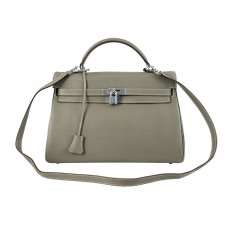 Hermes Kelly 32cm Togo kůže Clemence šedá