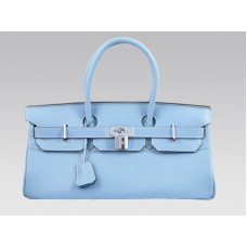 Hermes Birkin Jpg 42cm Togo kožená kabelka modrá marine