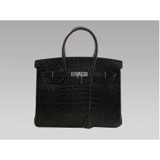Hermes Birkin 35 cm krokodýlí černá