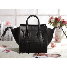 Celibag Phantom Square Tote Bag Epsom Leather Black