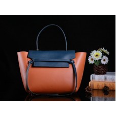 Celine Mini kabelka z hladké telecí kůže, velbloudí a modrá