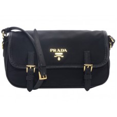 Kabelka Prada Tessuto Bandoliera Crossbody Messenger Černá