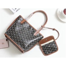 Goyard Anjou oboustranná kabelka Mini Black Brown