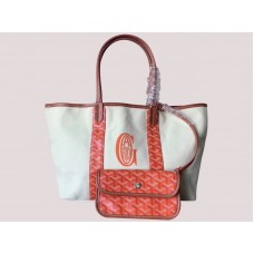 Oboustranná plátěná taška Goyard Anjou Mm Orange H-gotogg3456s5