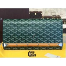Spojka Goyard Chevron Monte Carlo Bois Zelená