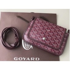 Peněženka Goyard Goyardine Plumet Crossbody Wallet Burgundy