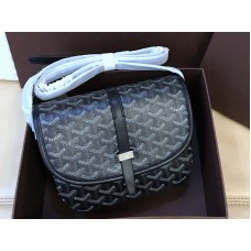 Goyard Goyardine Chevron Messenger Bag černá