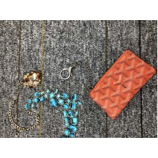 Goyard Coin Peněženka Keychain Orange