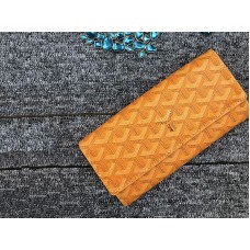 Dlouhá peněženka Goyard Varenne Chevron žlutá