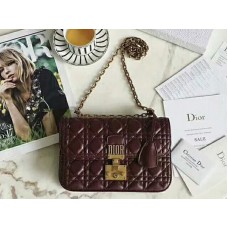 Taška Dior Dioraddict Lambskin Burgundy d58181