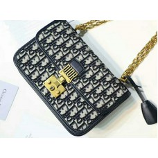 Hodinky Dior Dioraddict Flap Canvas Gold Hardware Black d100694