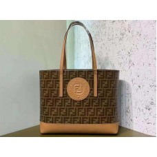 Nákupní taška Fendi Fabric Ff Camel f0412