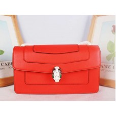 Bvlgari Klapkový kryt Serpenti Forever 22cm telecí kůže červená