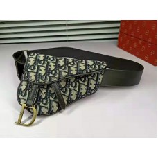 Kabelka Dior Oblique Saddle Belt Blue