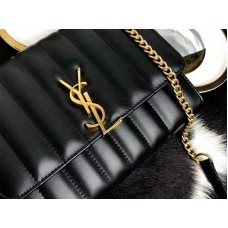 Saint Laurent Vicky Medium v barvě Matelass? Lambskin Black