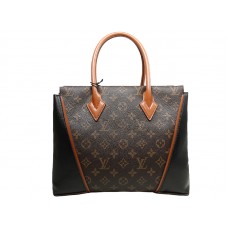 Louis Vuitton W kabelka s monogramem a kůží PM černá
