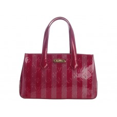 Louis Vuitton Monogram Stripes Lakovaná kůže Wilshire Bld Cherry