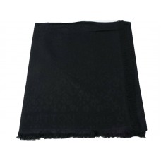 Šála Louis Vuitton s leopardím potiskem, černá