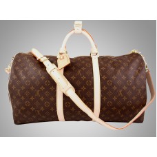 Kabelka Louis Vuitton Monogram Keepall 50 s ramenním popruhem