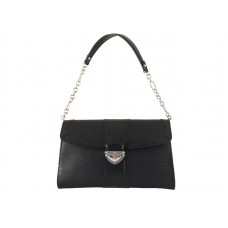 Kožená kabelka Louis Vuitton Epi Lena, černá