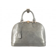 Monogram Louis Vuitton Vernis Alma Mm Silver