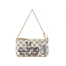 Louis Vuitton Damier Azur Milla Clutch kufr