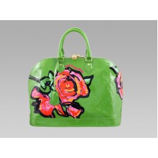 Louis Vuitton Stephen Sprouse Alma Rose Mm Green Tonic