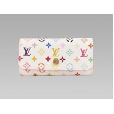 Louis Vuitton Monogram Multicolore White Key Keyholder Litchi
