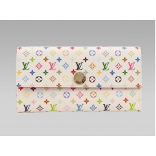 Peněženka Louis Vuitton Monogram Multicolore White Sarah Litchi