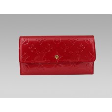 Louis Vuitton Monogram Vernis Porte Trésor International Pomme Damour