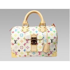 Louis Vuitton Multicolour White Speedy 30