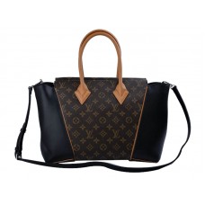 Kabelka Louis Vuitton W s monogramem a koženým lemováním PM