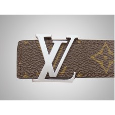 Pásek Louis Vuitton Initial Monogram se stříbrnou přezkou