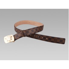 Zlatá spona na opasek Louis Vuitton Ecusson Damier