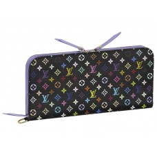 Peněženka Louis Vuitton Monogram Multicolore Black Unusual Violet