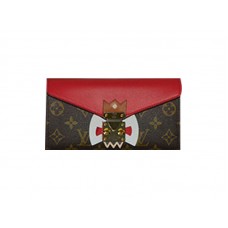 Peněženka Louis Vuitton Monogram Tribal Mask Sarah červená