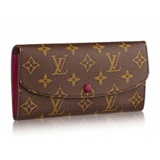 Peněženka Louis Vuitton Monogram Emilie fuchsiová