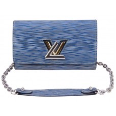 Peněženka Louis Vuitton Epi Leather Twist Chain Denim Light