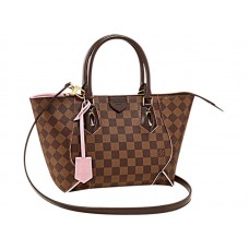 Louis Vuitton Damier Ebene Canvas Caissa Tote premiérka Rose Ballerina