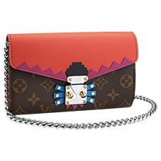 Plátěná peněženka Louis Vuitton Monogram Chain Totem