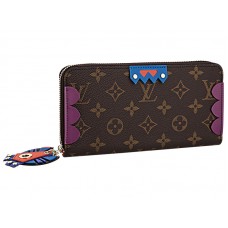 Plátěná peněženka Louis Vuitton Monogram Zippy Totem Magenta