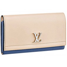 Peněženka Louis Vuitton Lockme II Vanille Bleu